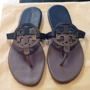 Tory Burch Dark Blue Thong Sandals